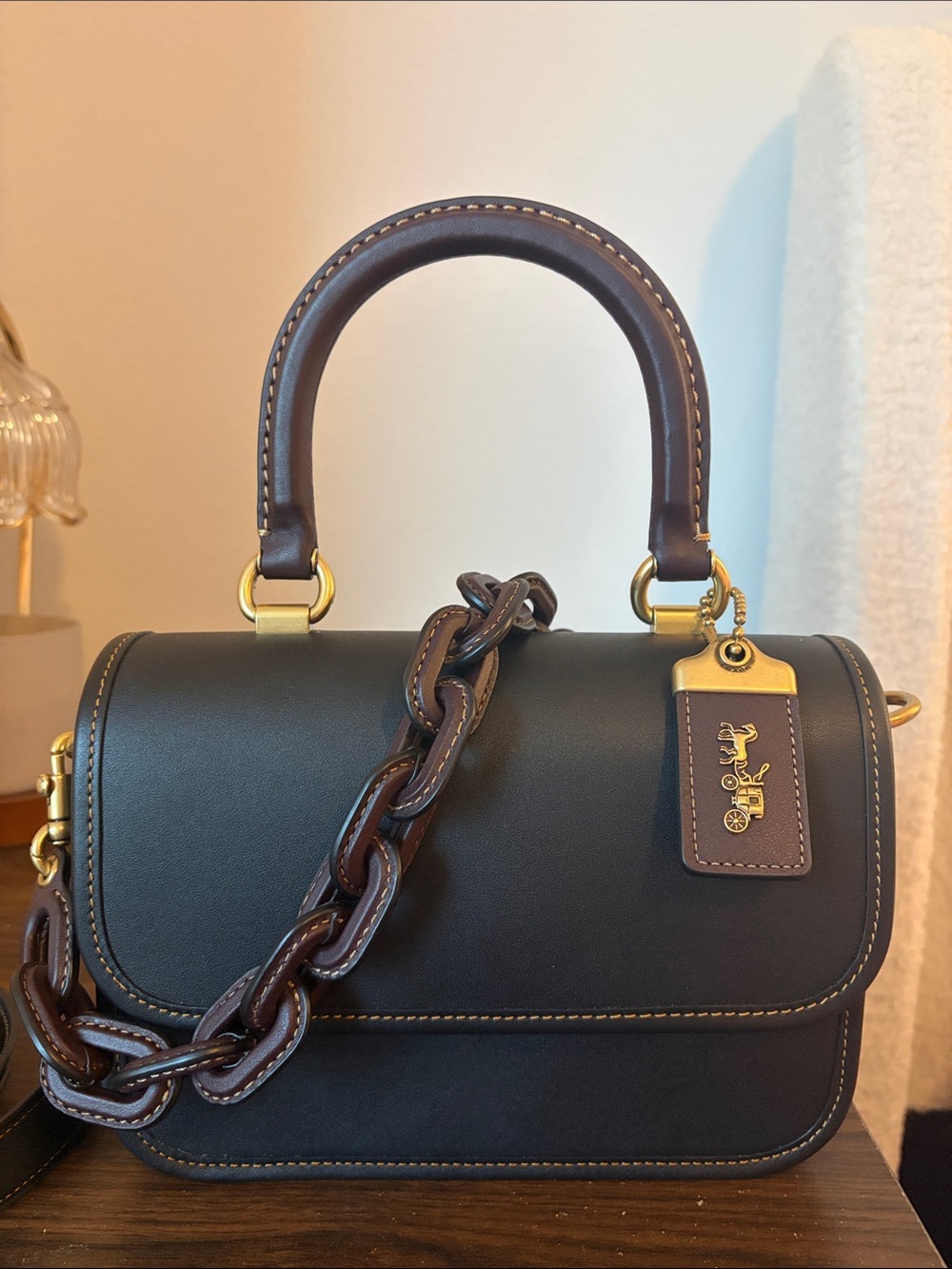 Coach 1941 rogue Top-Handle Satchel black ox blood - Picture 7 of 12